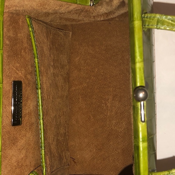 Stefano Serapian Green Croc mini top handle bag - Picture 9 of 15